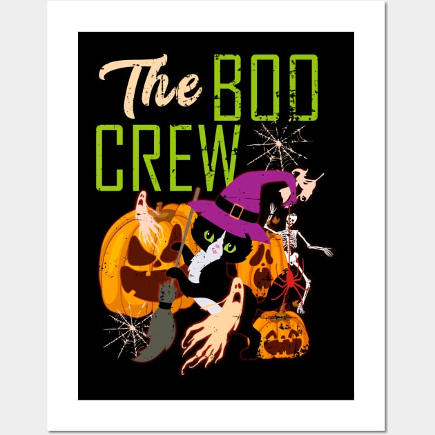 The Boo Crew Halloween Wall Art by alcoshirts